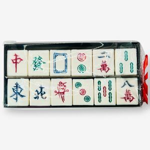 NIB Set of 12 Mah Jong Soaps Red Green White Dragons Bamboos  Winds Cracks